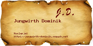 Jungwirth Dominik névjegykártya